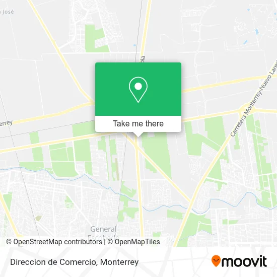 Direccion de Comercio map