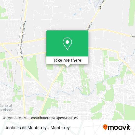 Mapa de Jardines de Monterrey I