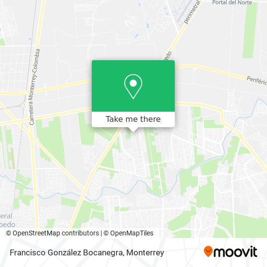 Francisco González Bocanegra map