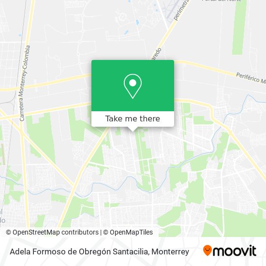 Adela Formoso de Obregón Santacilia map