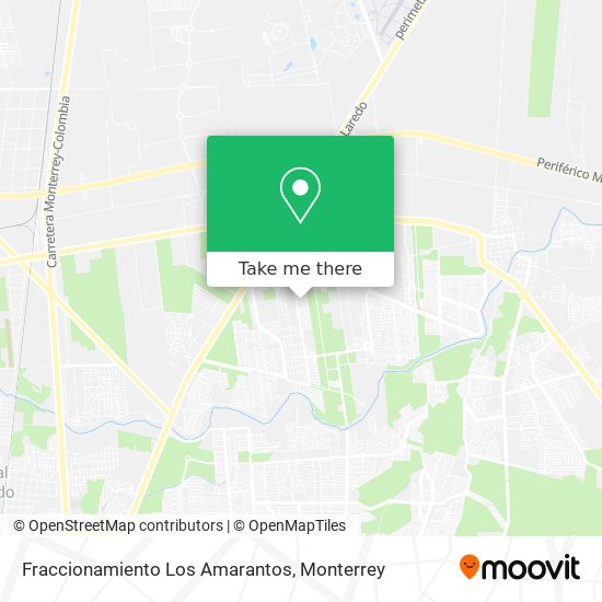 Fraccionamiento Los Amarantos map