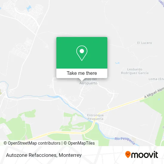 Autozone Refacciones map