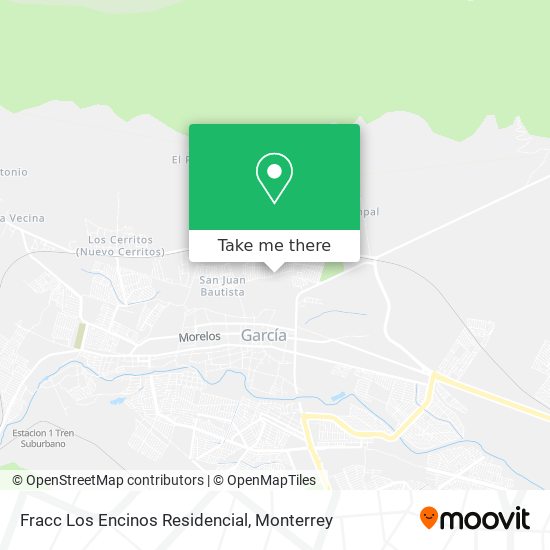 Fracc Los Encinos Residencial map