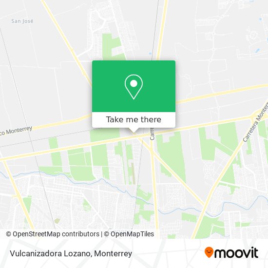 Mapa de Vulcanizadora Lozano