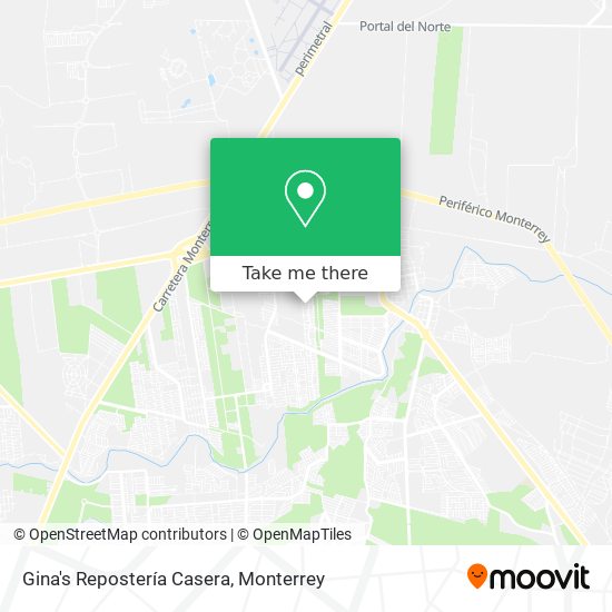 Gina's Repostería Casera map