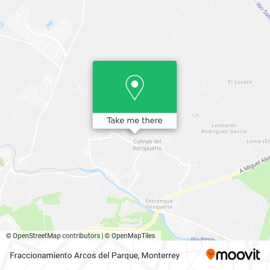 Fraccionamiento Arcos del Parque map