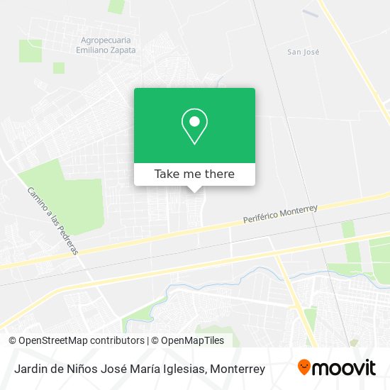 Jardin de Niños José María Iglesias map