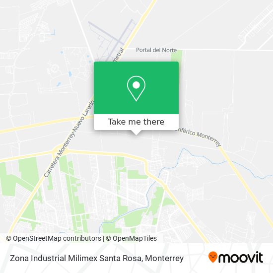 Mapa de Zona Industrial Milimex Santa Rosa