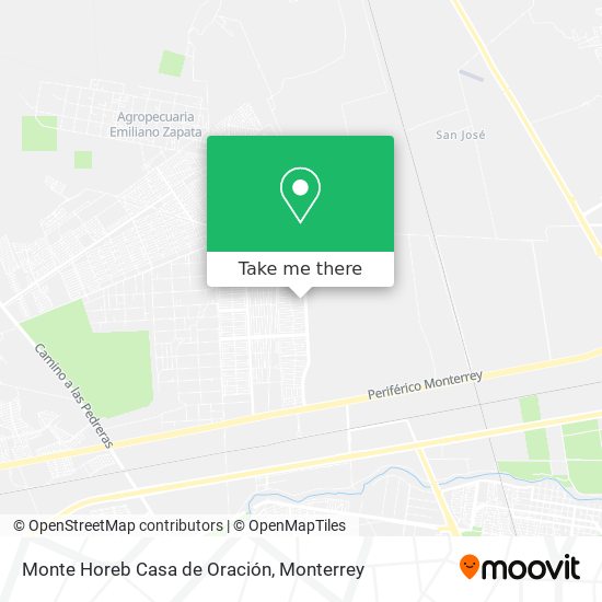 Monte Horeb Casa de Oración map