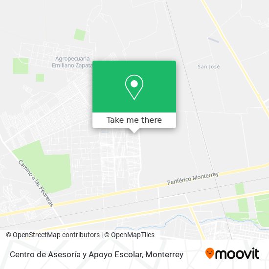 Mapa de Centro de Asesoría y Apoyo Escolar