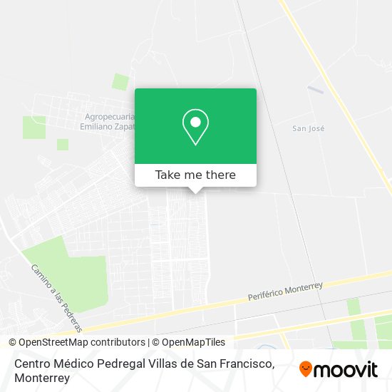 Mapa de Centro Médico Pedregal Villas de San Francisco