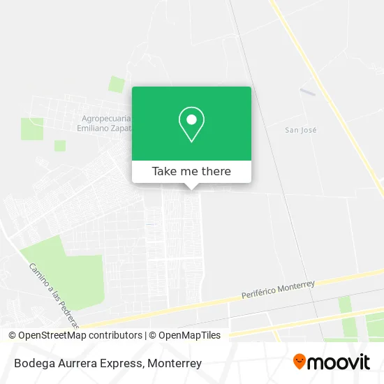 Bodega Aurrera Express map