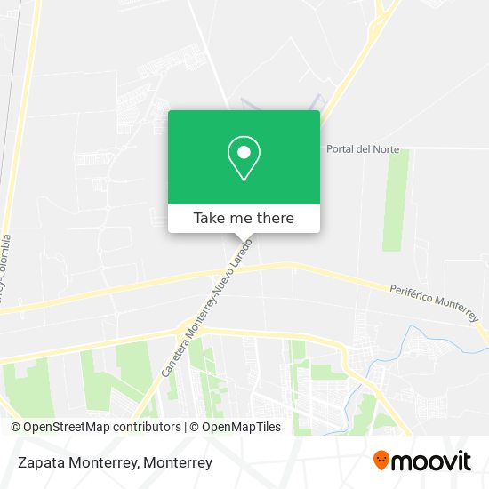 Zapata Monterrey map