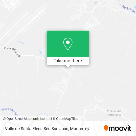 Valle de Santa Elena Sec San Juan map