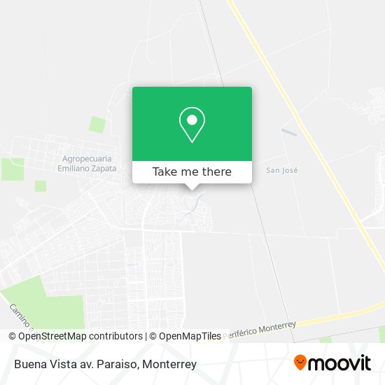 Mapa de Buena Vista av. Paraiso