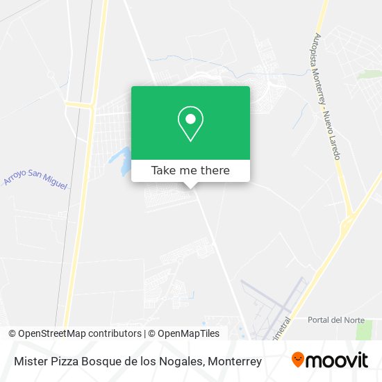 Mister Pizza Bosque de los Nogales map