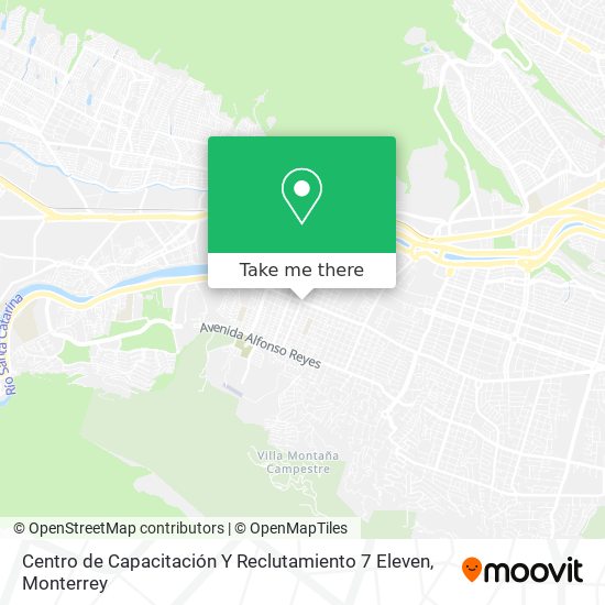 Mapa de Centro de Capacitación Y Reclutamiento 7 Eleven