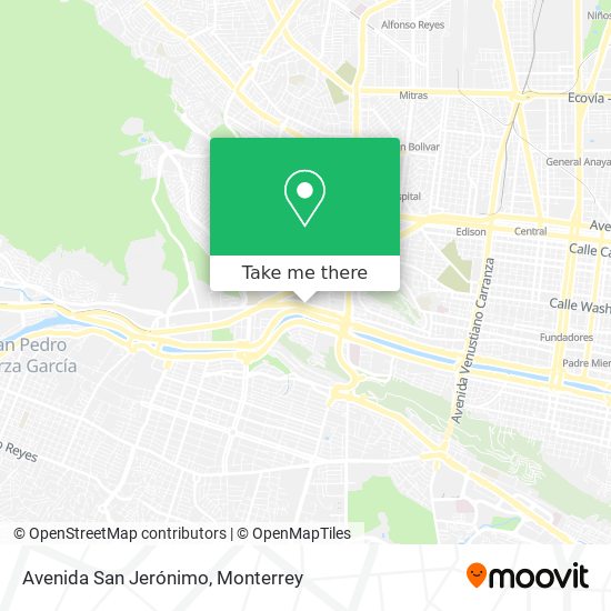 Avenida San Jerónimo map