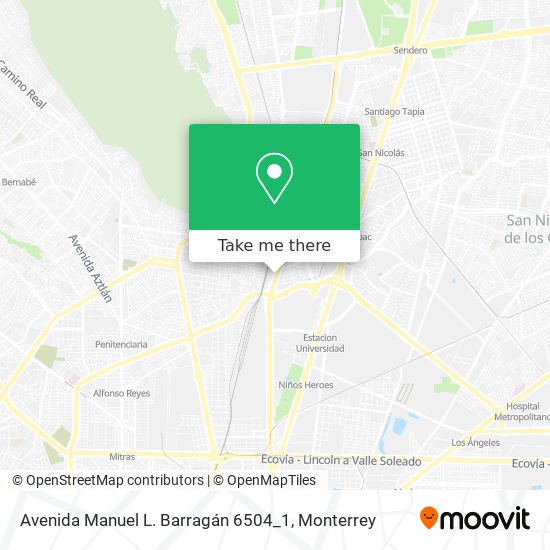 Mapa de Avenida Manuel L. Barragán 6504_1
