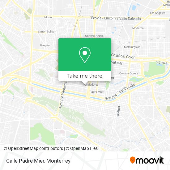 How to get to Calle Padre Mier in Monterrey by Bus or Metrorrey?