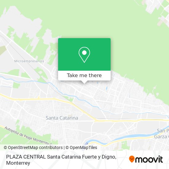 Mapa de PLAZA CENTRAL Santa Catarina Fuerte y Digno