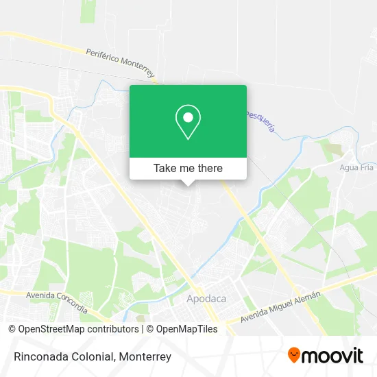 Rinconada Colonial map