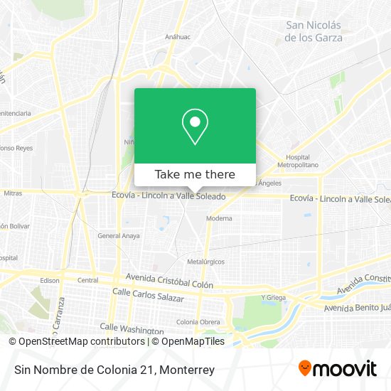 Sin Nombre de Colonia 21 map