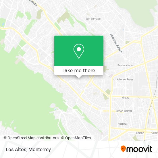 Los Altos map