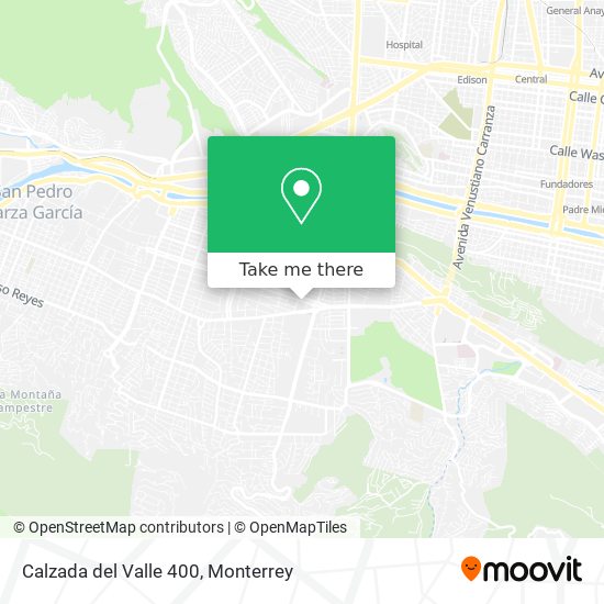 Calzada del Valle 400 map