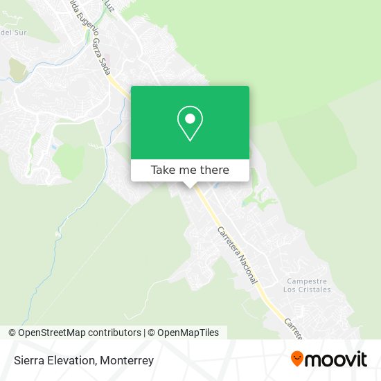 Sierra Elevation map