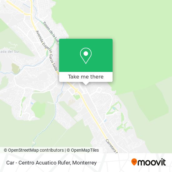 Car - Centro Acuatico Rufer map
