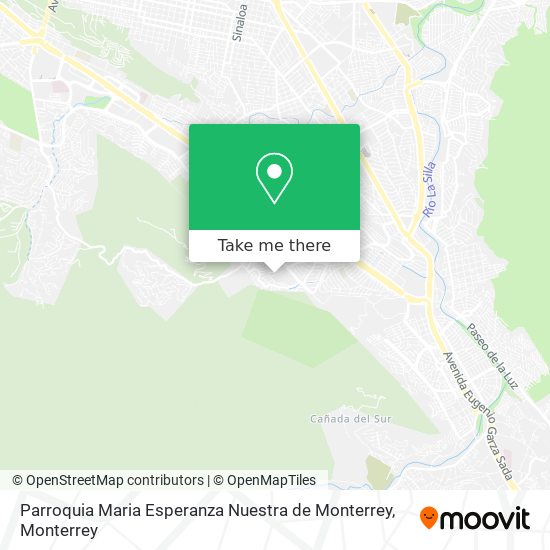Mapa de Parroquia Maria Esperanza Nuestra de Monterrey
