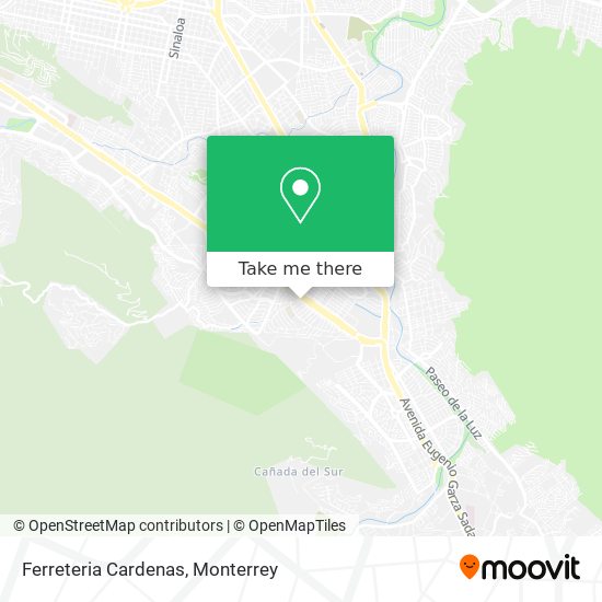 Mapa de Ferreteria Cardenas