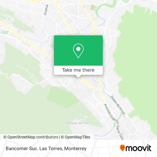 Bancomer Suc. Las Torres map