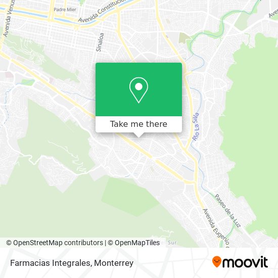 Farmacias Integrales map