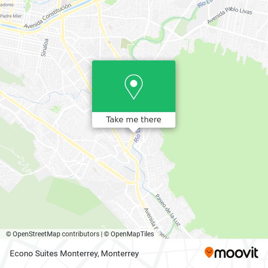 Econo Suites Monterrey map