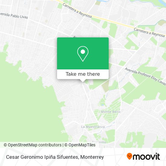 Cesar Geronimo Ipiña Sifuentes map