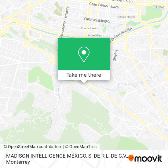MADISON INTELLIGENCE MÉXICO, S. DE R.L. DE C.V. map