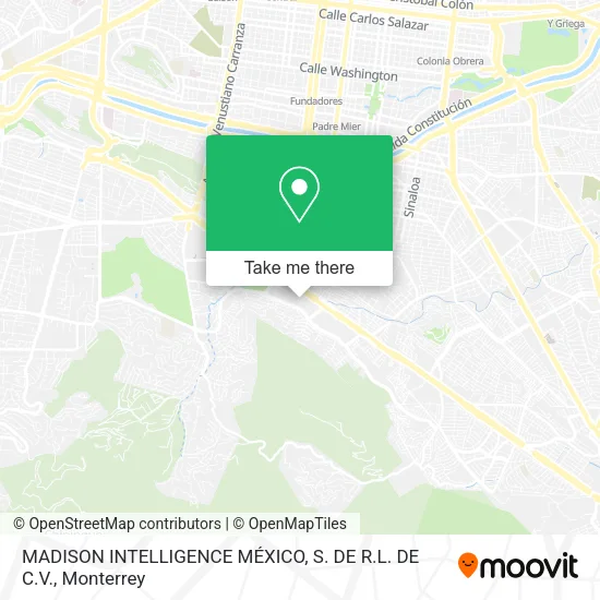 Mapa de MADISON INTELLIGENCE MÉXICO, S. DE R.L. DE C.V.