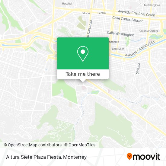 Altura Siete Plaza Fiesta map