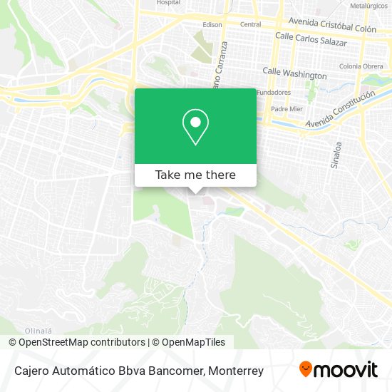 Cajero Automático Bbva Bancomer map