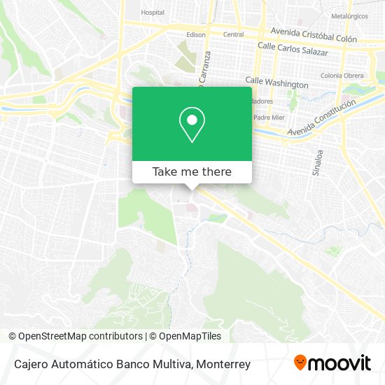 Cajero Automático Banco Multiva map