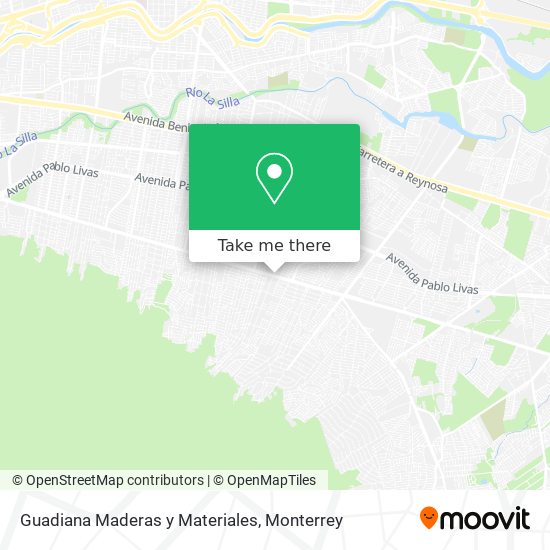 Mapa de Guadiana Maderas y Materiales