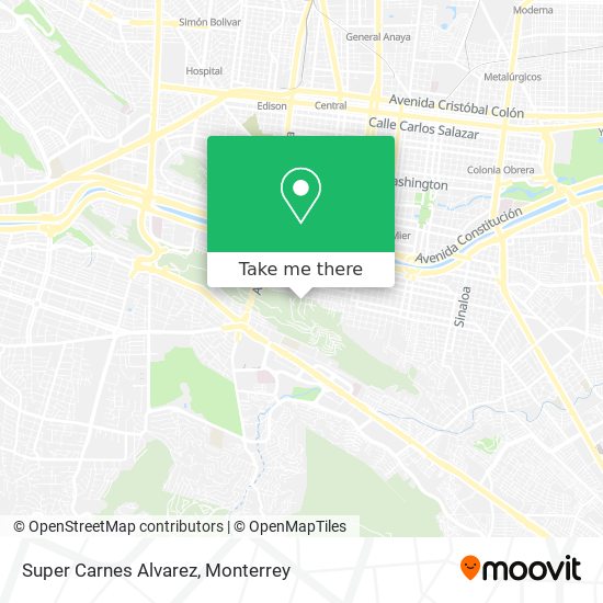 Mapa de Super Carnes Alvarez