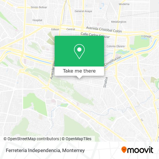 Mapa de Ferreteria Independencia