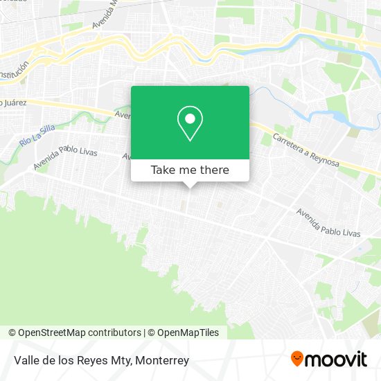 Mapa de Valle de los Reyes Mty