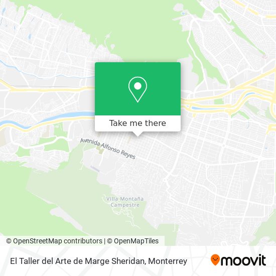 El Taller del Arte de Marge Sheridan map
