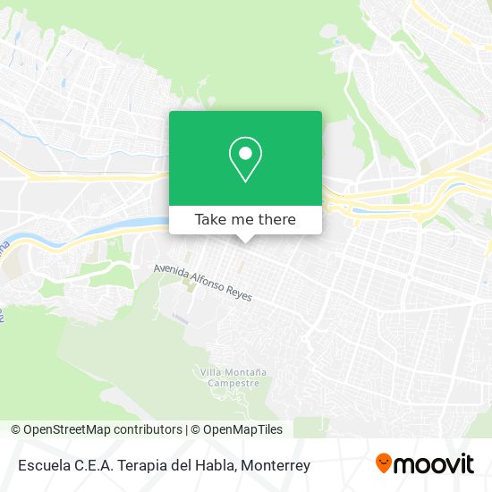 Escuela C.E.A. Terapia del Habla map