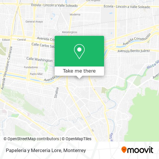 Mapa de Papeleria y Merceria Lore