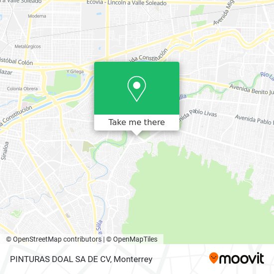 PINTURAS DOAL SA DE CV map
